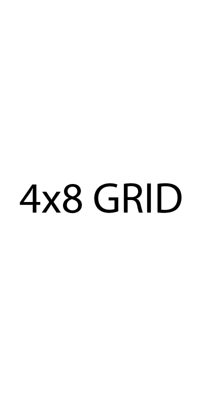 4x8 Grid White